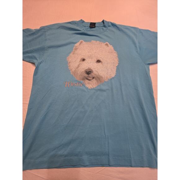 Fruit Of The Loom Best Men's Size Xl Single Stitch Westie T-Shirt - Picture 1 of 7